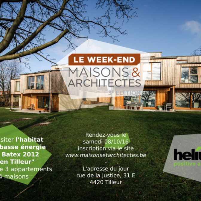 Visite de l’habitat groupé Green Tilleur : article du blog de helium3, bureau d'architecture à Liège