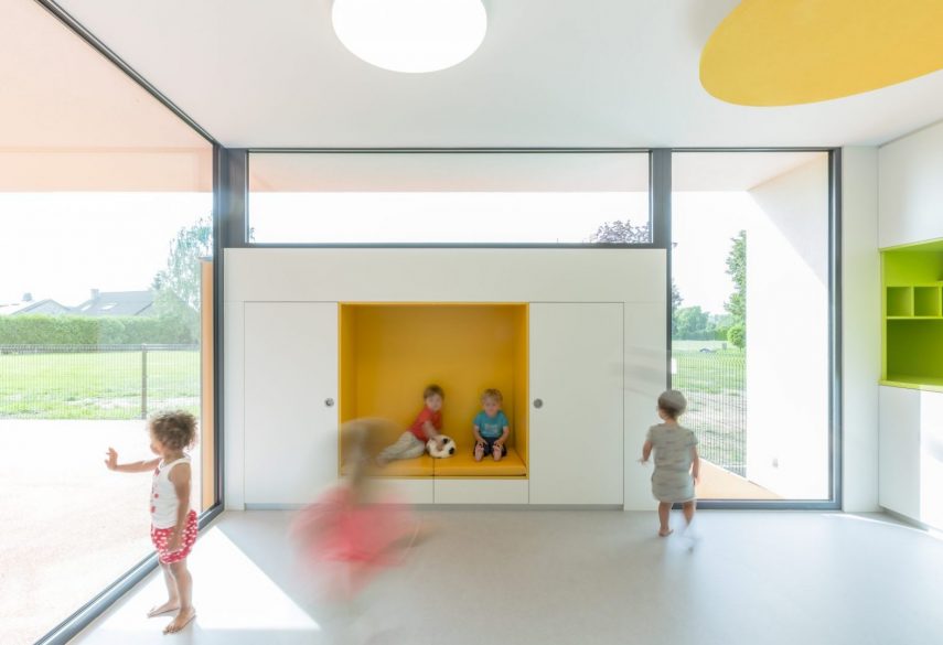 Crèche – Les mésanges : projet de helium3, bureau d'architecture à Liège