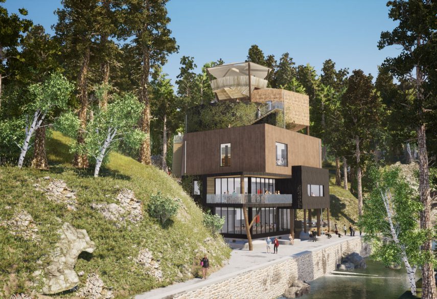 Maison de la forêt : projet de helium3, bureau d'architecture à Liège