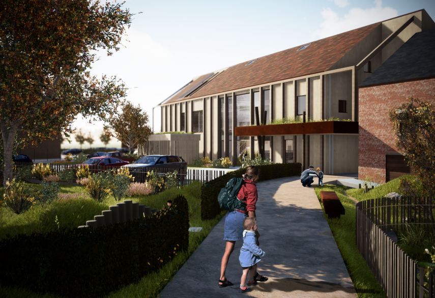 Crèche de Beaufays : projet de helium3, bureau d'architecture à Liège