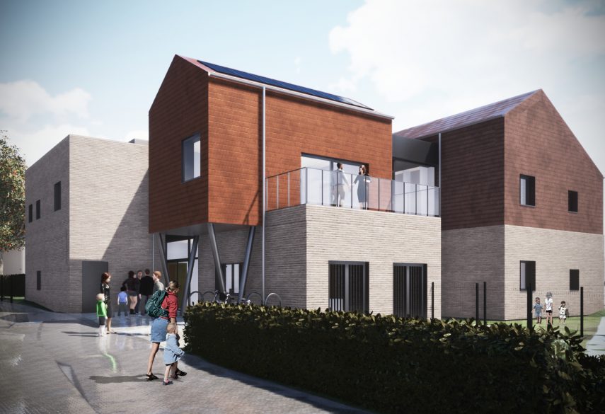Crèche de Fléron : projet de helium3, bureau d'architecture à Liège