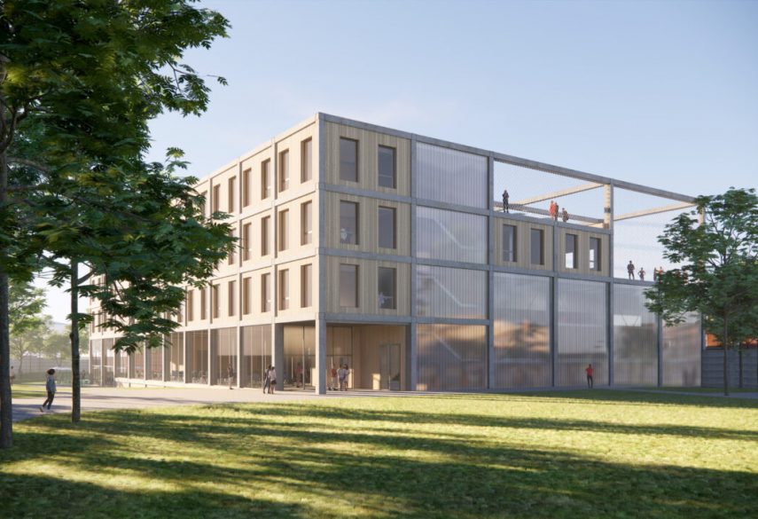 Campus de l’Ourthe : projet de helium3, bureau d'architecture à Liège