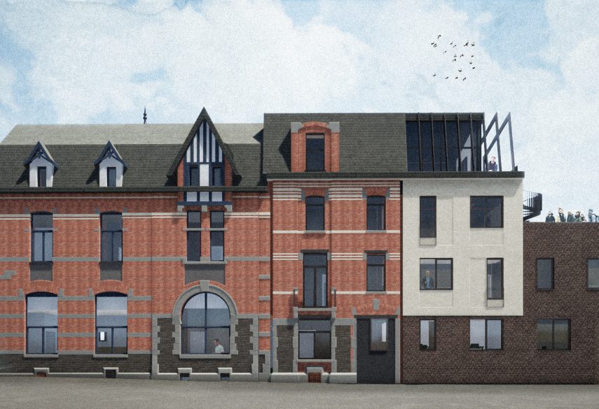 Maison médicale Les Houlpays : projet de helium3, bureau d'architecture à Liège