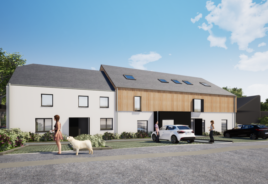Ferme des 3 Gamins : projet de helium3, bureau d'architecture à Liège
